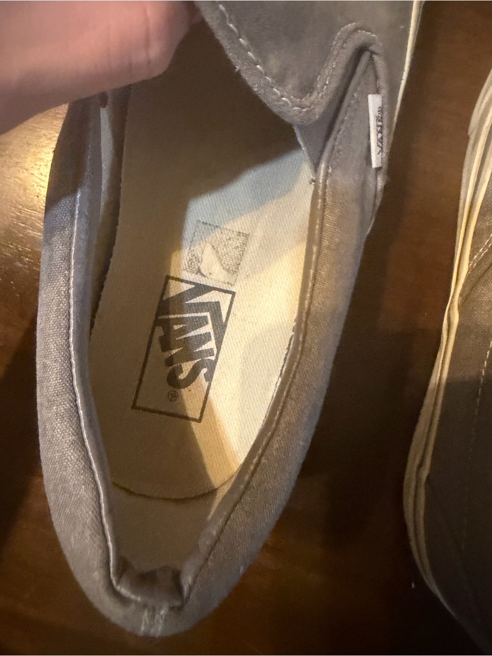Vans Slip-On Canvas Loafers in Gray size 11.5 - Picture 13 of 14